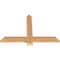 Ekena Millwork Eugene Smooth Timber Gable Bracket, Western Red Cedar, 36"W x 24"H x 1 1/2"D x 3 1/2"F, 16/12 Pitch GBW036X24X0204EUG00SWR - alternate 3